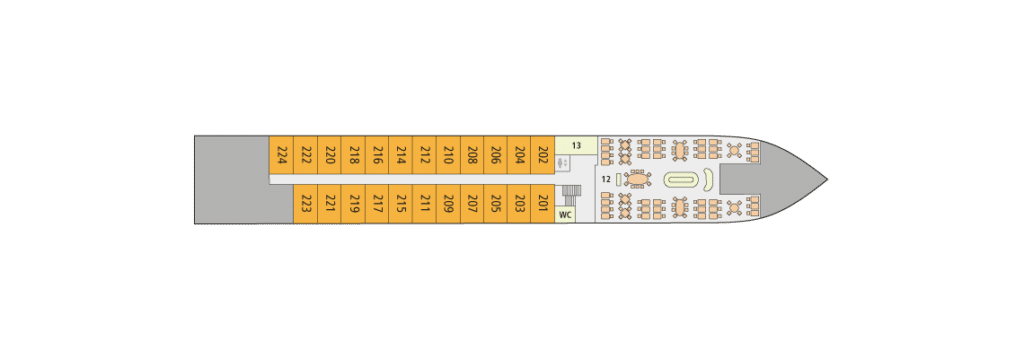 A-Rosa Alva Deckplan Deck 3