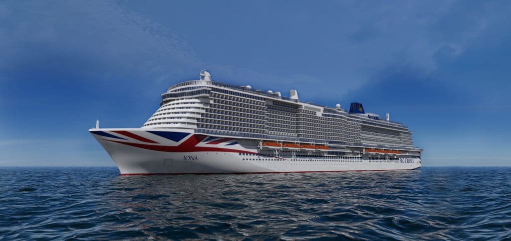 Iona von P&O Cruises – LNG-Neubau startet im Mai 2020 